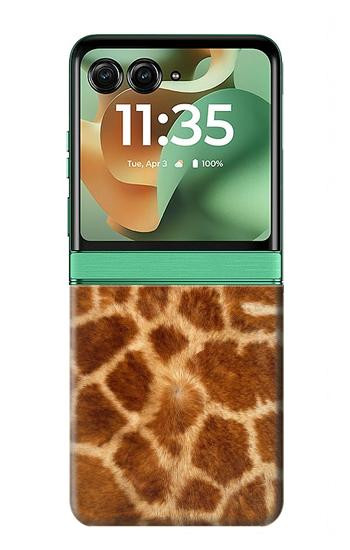 S0422 Giraffe Skin Case For Motorola Razr 70+,60+, Razr+ (2026, 2025, 2024)