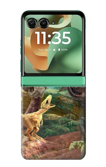 S1290 Dinosaurs T-Rex Case For Motorola Razr 70+,60+, Razr+ (2026, 2025, 2024)