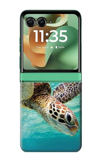 S1377 Ocean Sea Turtle Case For Motorola Razr 70+,60+, Razr+ (2026, 2025, 2024)
