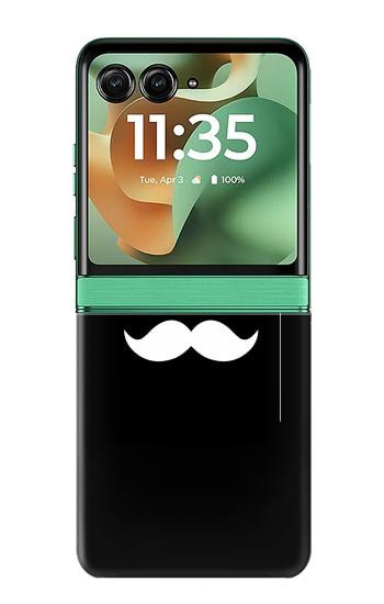 S1946 Sir Mustache Minimalism Case For Motorola Razr 70+,60+, Razr+ (2026, 2025, 2024)