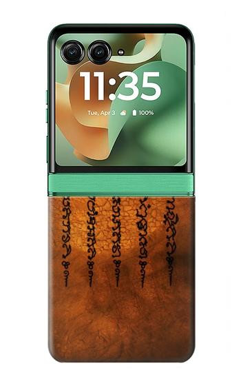 S2251 Five Rows Success And Good Luck Tattoo Case For Motorola Razr 70+,60+, Razr+ (2026, 2025, 2024)