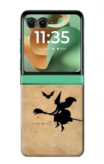 S2648 Vintage Halloween The Witches Ball Case For Motorola Razr 70+,60+, Razr+ (2026, 2025, 2024)