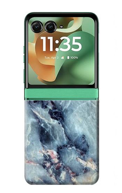 S2689 Blue Marble Texture Graphic Printed Case For Motorola Razr 60, Razr 2025