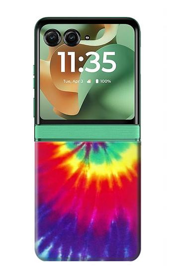S2884 Tie Dye Swirl Color Case For Motorola Razr 70+,60+, Razr+ (2026, 2025, 2024)