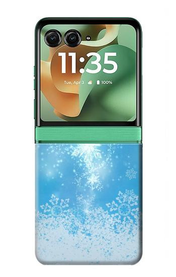 S2923 Frozen Snow Spell Magic Case For Motorola Razr 70+,60+, Razr+ (2026, 2025, 2024)