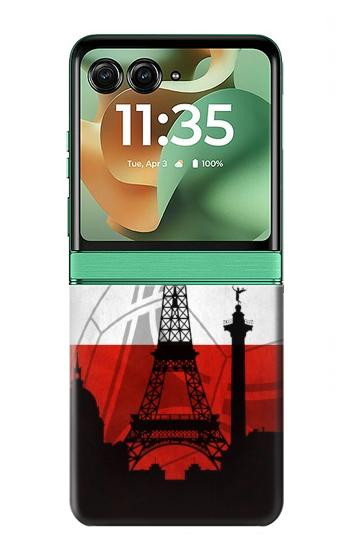 S2980 France Football Soccer Case For Motorola Razr 70+,60+, Razr+ (2026, 2025, 2024)