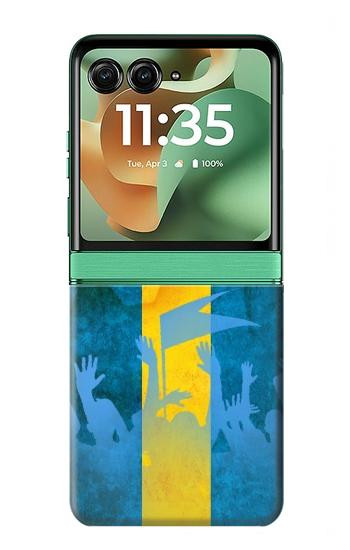 S2990 Sweden Football Soccer Case For Motorola Razr 70+,60+, Razr+ (2026, 2025, 2024)