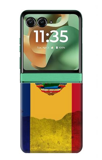 S3021 Romania Flag Case For Motorola Razr 70+,60+, Razr+ (2026, 2025, 2024)