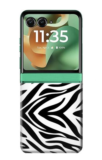 S3056 Zebra Skin Texture Graphic Printed Case For Motorola Razr 70+,60+, Razr+ (2026, 2025, 2024)