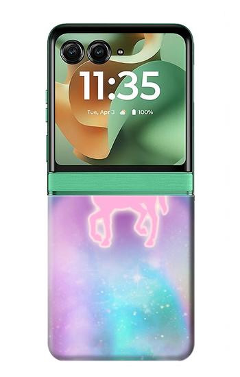 S3070 Rainbow Unicorn Pastel Sky Case For Motorola Razr 70+,60+, Razr+ (2026, 2025, 2024)