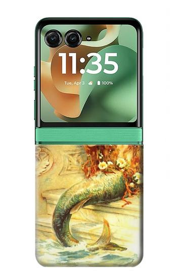 S3184 Little Mermaid Painting Case For Motorola Razr 70+,60+, Razr+ (2026, 2025, 2024)