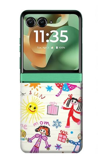S3280 Kids Drawing Case For Motorola Razr 70+,60+, Razr+ (2026, 2025, 2024)
