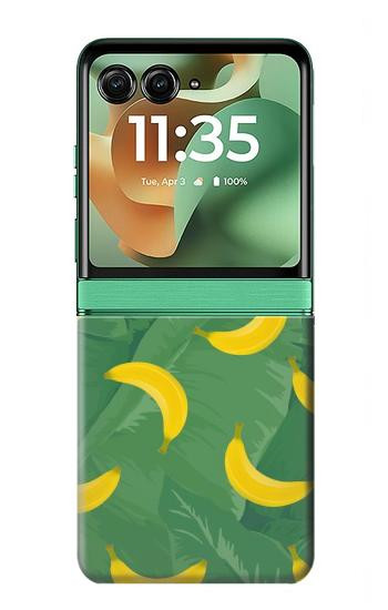S3286 Banana Fruit Pattern Case For Motorola Razr 70+,60+, Razr+ (2026, 2025, 2024)