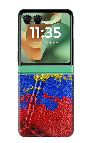 S3306 Colombia Flag Vintage Football Graphic Case For Motorola Razr 70+,60+, Razr+ (2026, 2025, 2024)