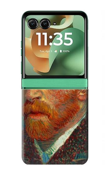 S3335 Vincent Van Gogh Self Portrait Case For Motorola Razr 70+,60+, Razr+ (2026, 2025, 2024)