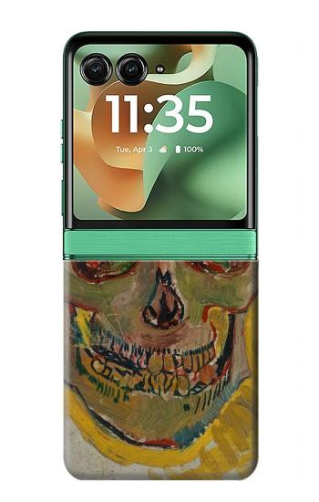 S3359 Vincent Van Gogh Skull Case For Motorola Razr 70+,60+, Razr+ (2026, 2025, 2024)