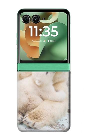 S3373 Polar Bear Hug Family Case For Motorola Razr 70+,60+, Razr+ (2026, 2025, 2024)