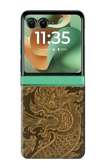 S3382 Thai Art Naga Case For Motorola Razr 70+,60+, Razr+ (2026, 2025, 2024)