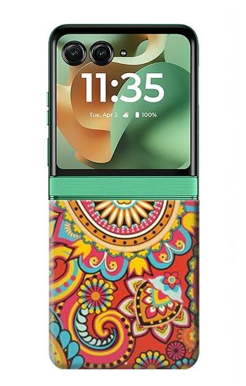 S3402 Floral Paisley Pattern Seamless Case For Motorola Razr 70+,60+, Razr+ (2026, 2025, 2024)