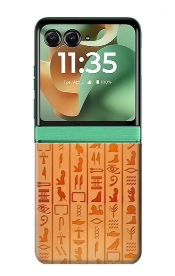 S3440 Egyptian Hieroglyphs Case For Motorola Razr 70+,60+, Razr+ (2026, 2025, 2024)