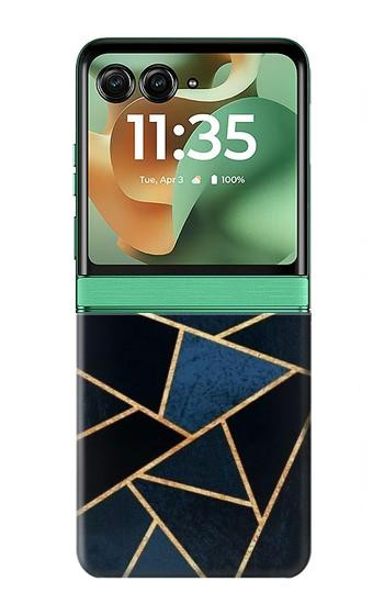 S3479 Navy Blue Graphic Art Case For Motorola Razr 70+,60+, Razr+ (2026, 2025, 2024)