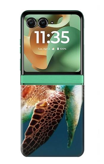 S3497 Green Sea Turtle Case For Motorola Razr 70+,60+, Razr+ (2026, 2025, 2024)