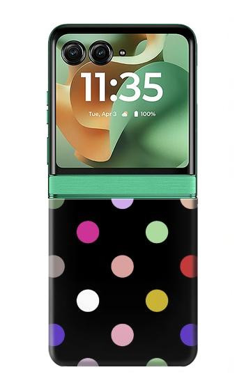 S3532 Colorful Polka Dot Case For Motorola Razr 70+,60+, Razr+ (2026, 2025, 2024)