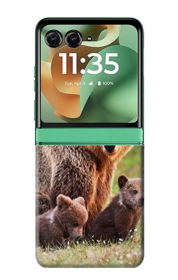 S3558 Bear Family Case For Motorola Razr 70+,60+, Razr+ (2026, 2025, 2024)