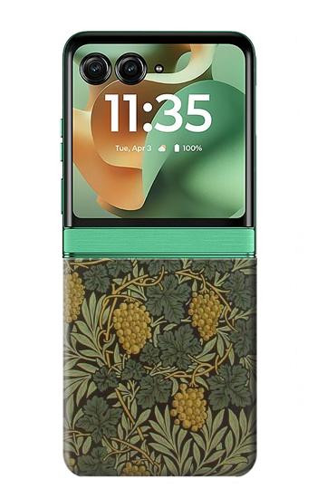 S3662 William Morris Vine Pattern Case For Motorola Razr 70+,60+, Razr+ (2026, 2025, 2024)