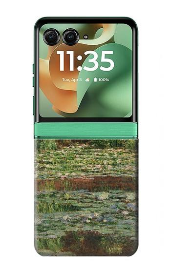 S3674 Claude Monet Footbridge and Water Lily Pool Case For Motorola Razr 70+,60+, Razr+ (2026, 2025, 2024)