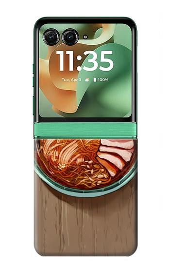 S3756 Ramen Noodles Case For Motorola Razr 70+,60+, Razr+ (2026, 2025, 2024)