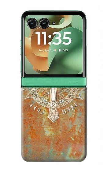 S3827 Gungnir Spear of Odin Norse Viking Symbol Case For Motorola Razr 70+,60+, Razr+ (2026, 2025, 2024)