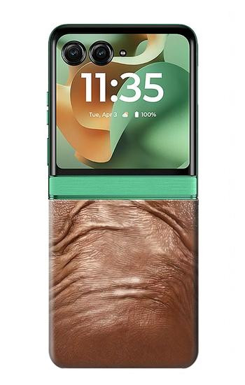 S3940 Leather Mad Face Graphic Paint Case For Motorola Razr 70+,60+, Razr+ (2026, 2025, 2024)
