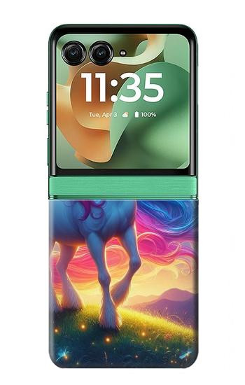 S3977 Colorful Unicorn Case For Motorola Razr 70+,60+, Razr+ (2026, 2025, 2024)