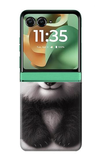 S3978 Cute Baby Panda Case For Motorola Razr 70+,60+, Razr+ (2026, 2025, 2024)