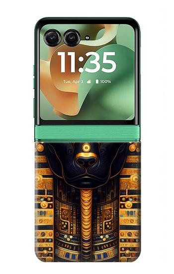 S3992 Gold Black Anubis Case For Motorola Razr 70+,60+, Razr+ (2026, 2025, 2024)