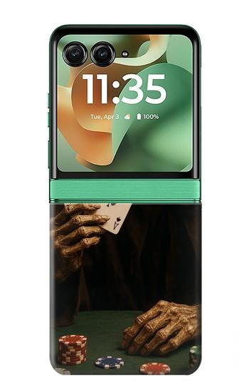 S3994 Grim Reaper Poker Win Case For Motorola Razr 70+,60+, Razr+ (2026, 2025, 2024)