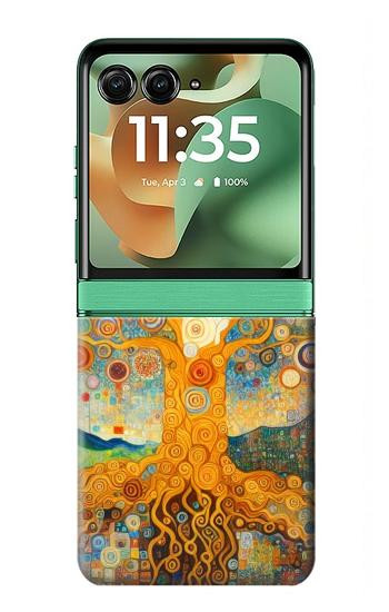 S4007 Tree of Life Painting Case For Motorola Razr 70+,60+, Razr+ (2026, 2025, 2024)