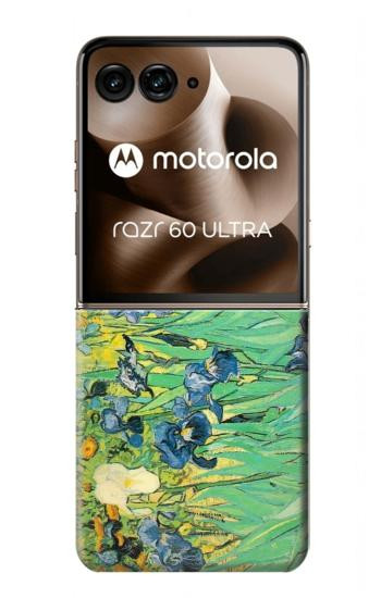 S0210 Van Gogh Irises Case For Motorola Razr 70 Ultra, 60 Ultra, 50 Ultra, Ultra 2026, Ultra 2025
