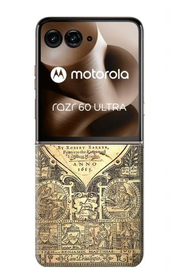 S0330 Bible Page Case For Motorola Razr 60 Ultra, Razr Ultra 2025