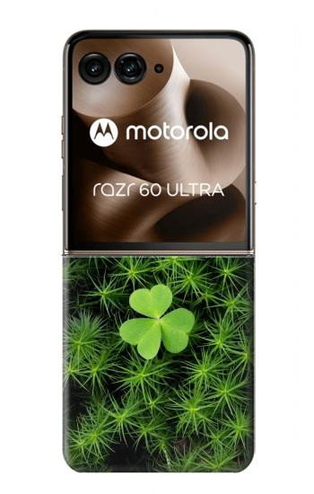 S0358 Clover Lucky Leaf Case For Motorola Razr 70 Ultra, 60 Ultra, 50 Ultra, Ultra 2026, Ultra 2025