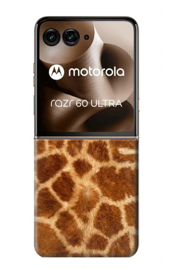 S0422 Giraffe Skin Case For Motorola Razr 70 Ultra, 60 Ultra, 50 Ultra, Ultra 2026, Ultra 2025