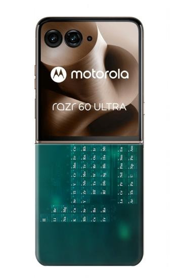 S0846 Chemistry Periodic Table Case For Motorola Razr 70 Ultra, 60 Ultra, 50 Ultra, Ultra 2026, Ultra 2025