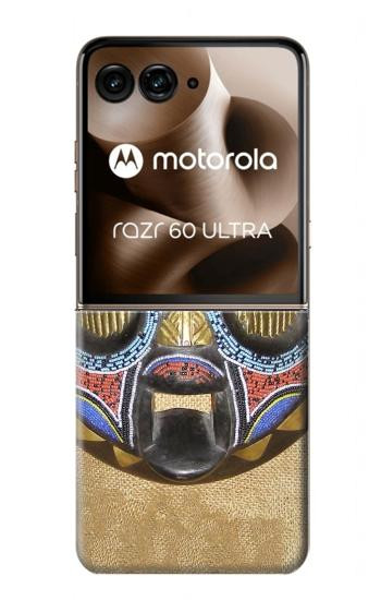 S0965 African Baluba Mask Case For Motorola Razr 70 Ultra, 60 Ultra, 50 Ultra, Ultra 2026, Ultra 2025