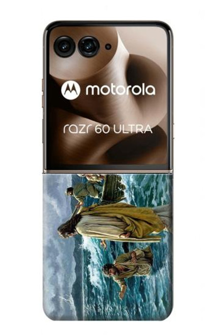 S1722 Jesus Walk on The Sea Case For Motorola Razr 60 Ultra, Razr Ultra 2025