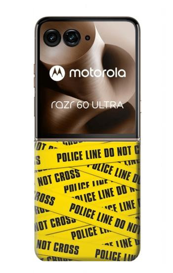 S2088 Police Line Do Not Cross Case For Motorola Razr 70 Ultra, 60 Ultra, 50 Ultra, Ultra 2026, Ultra 2025