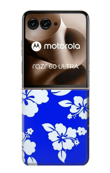 S2244 Hawaiian Hibiscus Blue Pattern Case For Motorola Razr 70 Ultra, 60 Ultra, 50 Ultra, Ultra 2026, Ultra 2025