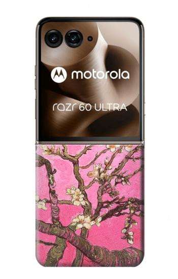 S2449 Pink Blossoming Almond Tree Van Gogh Case For Motorola Razr 70 Ultra, 60 Ultra, 50 Ultra, Ultra 2026, Ultra 2025