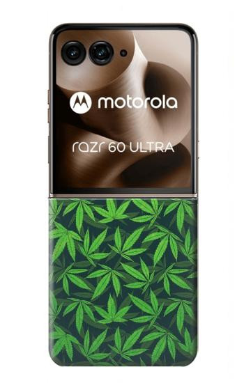 S2666 Marijuana Pattern Case For Motorola Razr 70 Ultra, 60 Ultra, 50 Ultra, Ultra 2026, Ultra 2025