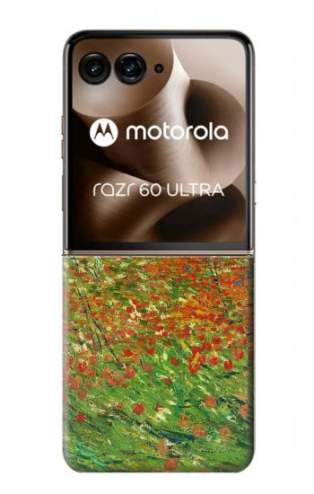 S2681 Field Of Poppies Vincent Van Gogh Case For Motorola Razr 70 Ultra, 60 Ultra, 50 Ultra, Ultra 2026, Ultra 2025